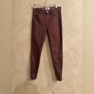 Paige Chestnut Brown Hoxton Jeans